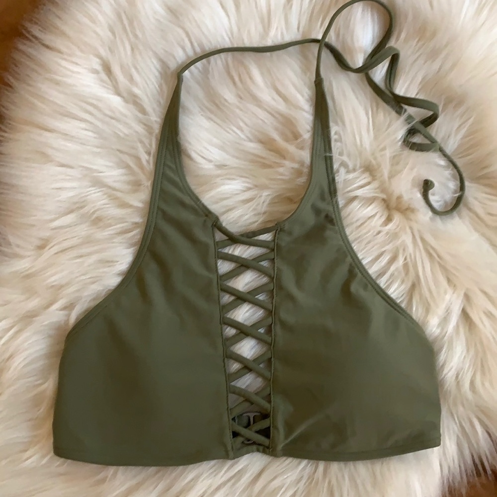 Hollister Halter Swim Bikini Top